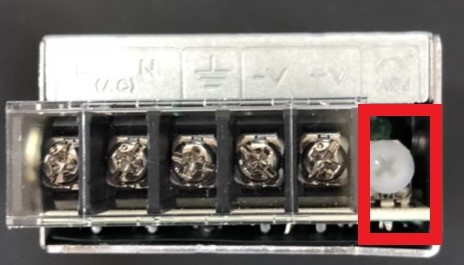 電源供應器旋鈕位置圖