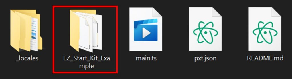 「EZ_Start_Kit_Example」 資料夾