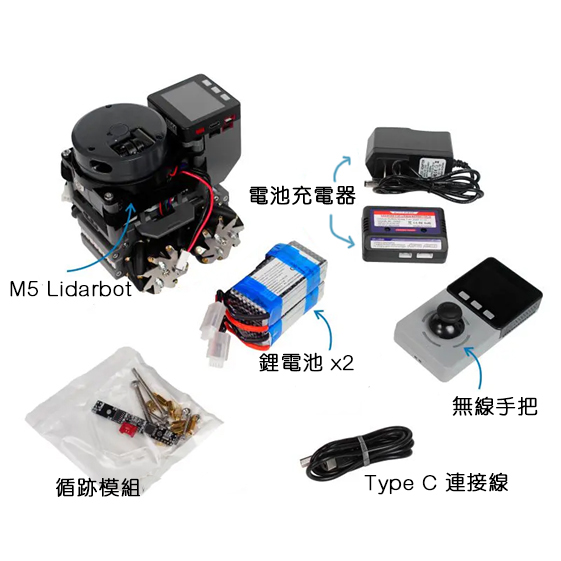 M5stack LidarBot 材料圖