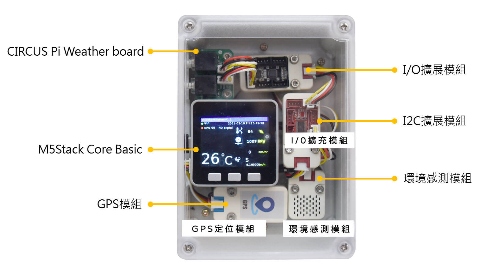 M5Stack IoT 氣象儀